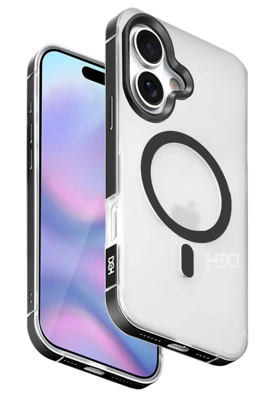 Fuchsia iPhone 17 ile Uyumlu HBC-394 Himalayas Kablosuz Şarj Özellikli Kapak - Siyah ürün görseli 1