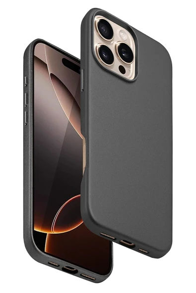 Fuchsia iPhone 16 Pro ile Uyumlu HBC-242 Dividing Kablosuz Şarj Özellikli Kapak - Titan Gri ürün görseli 1