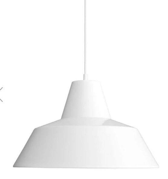 RİOLİGHT RETRO BEYAZ İÇİ BEYAZ TEKLİ METAL SARKIT ÇAP: 34CM ürün görseli 1