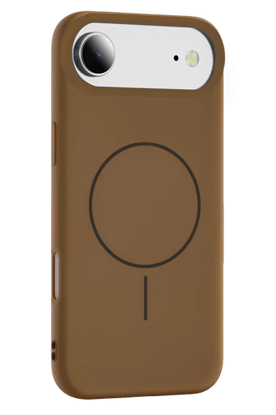 Fuchsia iPhone 17 Air ile Uyumlu Jully Kablosuz Şarj Özellikli Kapak - Kahverengi ürün görseli 1
