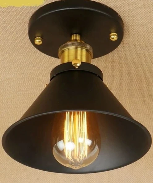 RİOLİGHT RETRO TEKLİ METAL PLOFONYER AVİZE ürün görseli 1