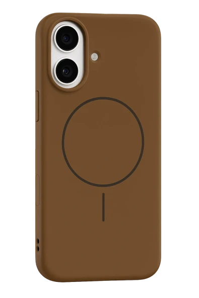 Fuchsia iPhone 17 ile Uyumlu Jully Kablosuz Şarj Özellikli Kapak - Kahverengi ürün görseli 1