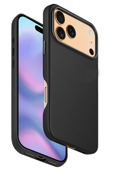 Fuchsia iPhone 17 Pro ile Uyumlu HBC-242 Dividing Kablosuz Şarj Özellikli Kapak - Siyah ürün görseli 1