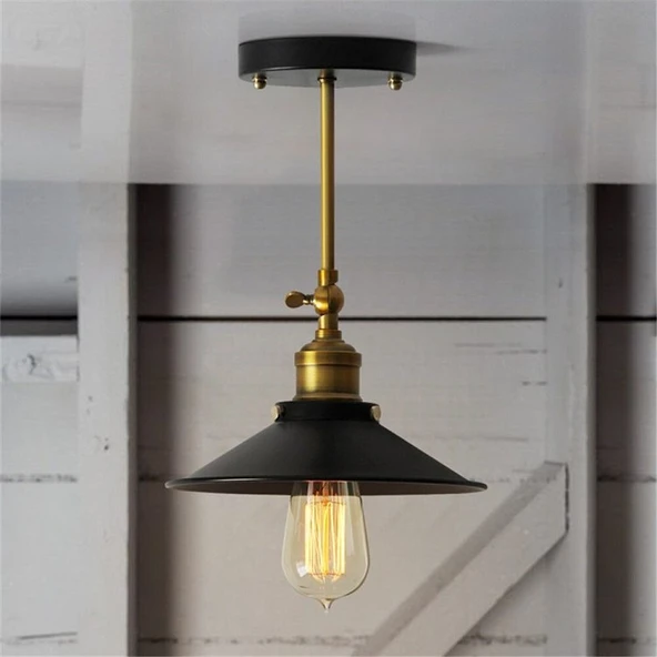 RİOLİGHT RETROESKİTME MAFSALLI HAREKETLİ BAŞLIK PLOFONYER AVİZE ŞAPKA ÇAPI:22CM ürün görseli 1