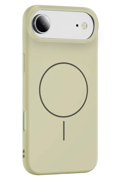 Fuchsia iPhone 17 Air ile Uyumlu Jully Kablosuz Şarj Özellikli Kapak - Bej ürün görseli 1