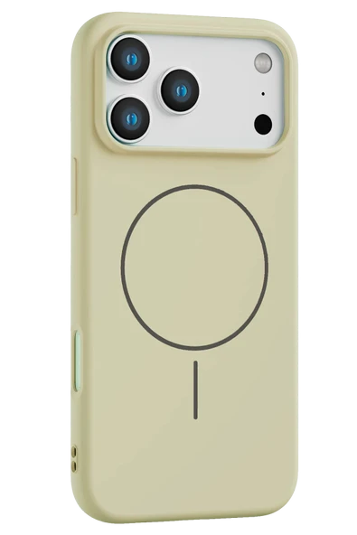 Fuchsia iPhone 17 Pro ile Uyumlu Jully Kablosuz Şarj Özellikli Kapak - Bej ürün görseli 1