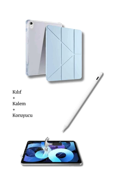 iPad A16 11. Nesil ve 10. Nesil A3355 A2757 Uyumlu Tablet Kılıfı Tablet Kalemi Ekran Koruyucu Set ürün görseli 1