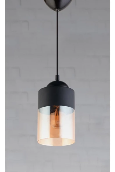 Riolight  Retro Tekli Siyah Bal Cam Sarkıt ürün görseli 1