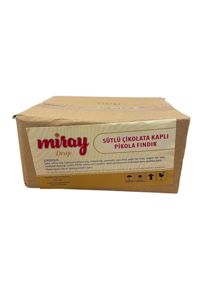 SÜTLÜ ÇİKOLATA KAPLI DRAJE PİKOLA FINDIK 3 KG. ürün görseli 1
