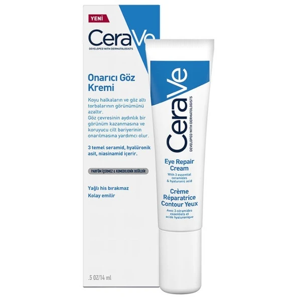 CeraVe Onarıcı ve Nemlendirici Göz Kremi 14 ml ürün görseli 1