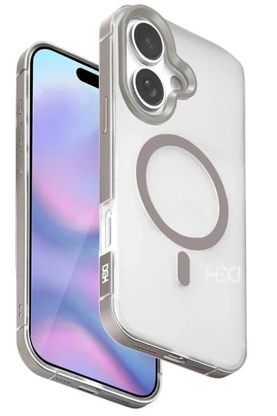 Fuchsia iPhone 17 ile Uyumlu HBC-394 Himalayas Kablosuz Şarj Özellikli Kapak - Titan Gri ürün görseli 1