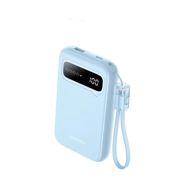 UGREEN 10.000 mAh 20W Led Göstergeli USB Type-C Taşınabilir Hızlı Şarj Powerbank, 45423B ürün görseli 1