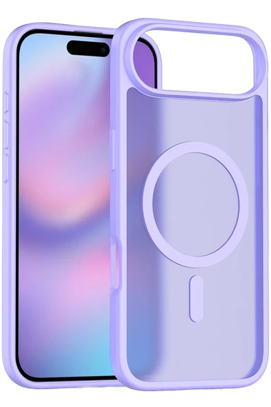 Fuchsia iPhone 17 Air ile Uyumlu Jota Kablosuz Şarj Özellikli Kapak - Lila ürün görseli 1