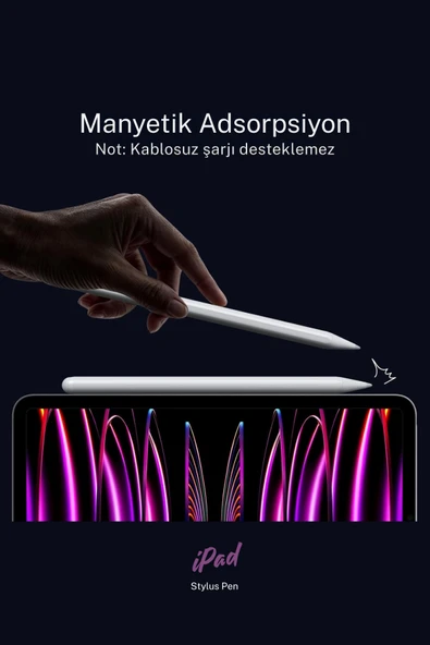 iPad Avuçiçi Algılamayan 1. Nesil Elma Tablet Kalemi - Resim 3