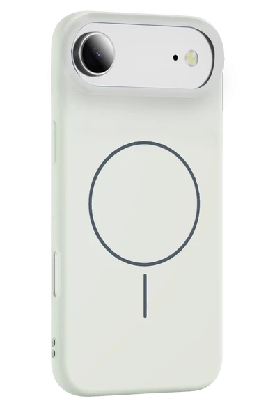 Fuchsia iPhone 17 Air ile Uyumlu Jully Kablosuz Şarj Özellikli Kapak - Beyaz ürün görseli 1