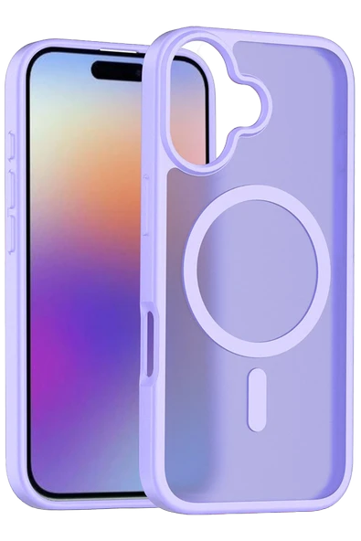 Fuchsia iPhone 17 ile Uyumlu Jota Kablosuz Şarj Özellikli Kapak - Lila ürün görseli 1