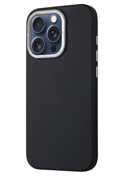 Fuchsia iPhone 15 Pro ile Uyumlu HBC-263 Monaco Kapak - Siyah ürün görseli 1