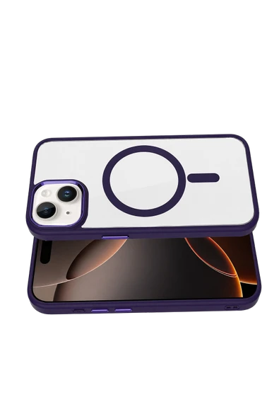 Apple iPhone 14 Terea Magsafe Kapak - Derin Mor - Resim 10