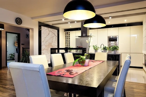 RİOLİGHT MODERN SİYAH İÇİ ALTIN MUTFAK,GENÇ ODASI İÇİN METAL SARKIT AVİZE ÇAP:40CM 1ADET FİYATIDIR ürün görseli 1
