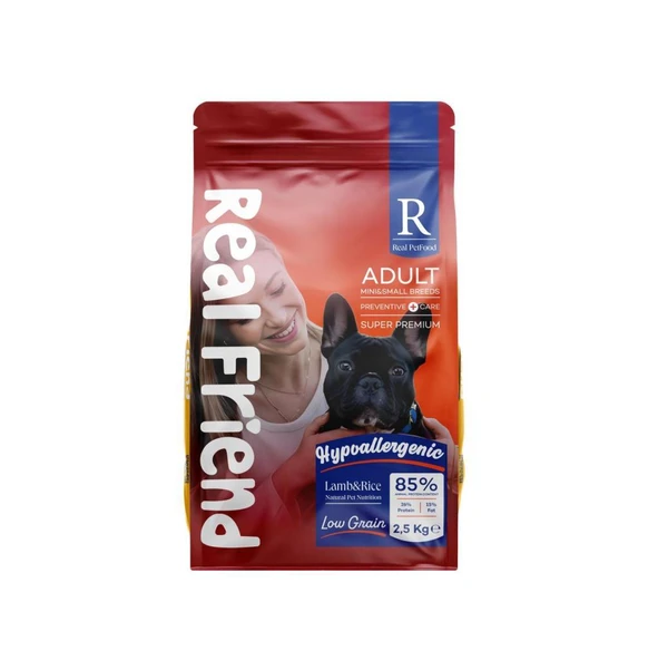 Real Friend Joint Care Hypoallergenic Mini&Small Lamb&Rice 26/15 Köpek Maması 2,5 Kg ürün görseli 1