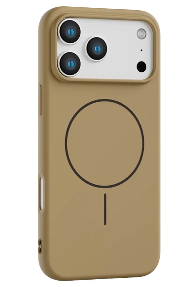 Fuchsia iPhone 17 Pro ile Uyumlu Jully Kablosuz Şarj Özellikli Kapak - Çöl Titanyum ürün görseli 1