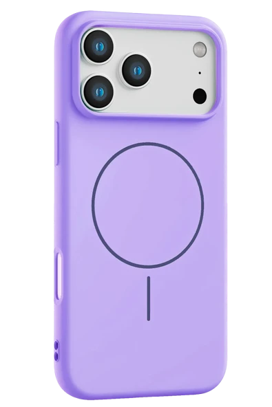 Fuchsia iPhone 17 Pro Max ile Uyumlu Jully Kablosuz Şarj Özellikli Kapak - Lila ürün görseli 1