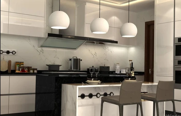 RİOLİGHT MODERN BEYAZ 2 İÇİ BEYAZ MASA,BAR ÜSTÜ TEKLİ METAL SARKIT AVİZE ÇAP:20CM 1ADET FİYATIDIR ürün görseli 1