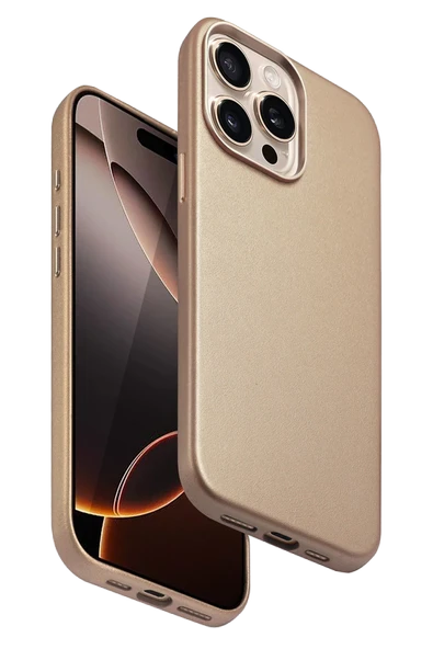Fuchsia iPhone 14 Pro Max ile Uyumlu HBC-242 Dividing Kablosuz Şarj Özellikli Kapak - Çöl Titanyum ürün görseli 1