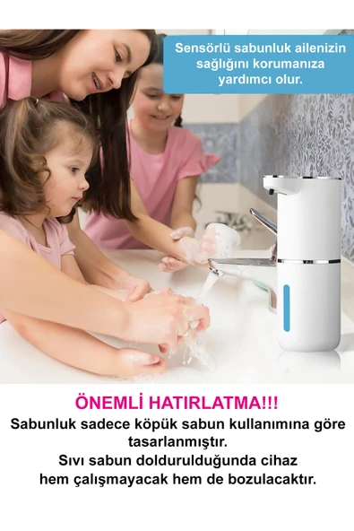 Greentech Sensörlü USB Şarjlı Köpük Sabunluk / GT-SD03 - Resim 8