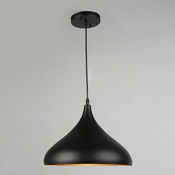 RİOLİGHT MODERN3 SİYAH ODA,MUTFAK,CAFELER İÇİN TEKLİ METAL SARKIT AVİZE ürün görseli 1