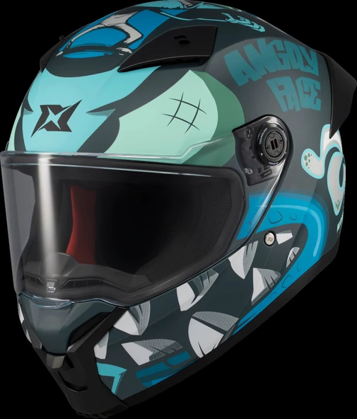 Axxis Fenix Angry Face Mat Mavi - Resim 5