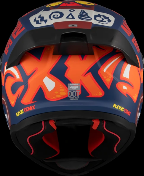 Axxis Fenix Angry Face Mat Kırmızı - Resim 4