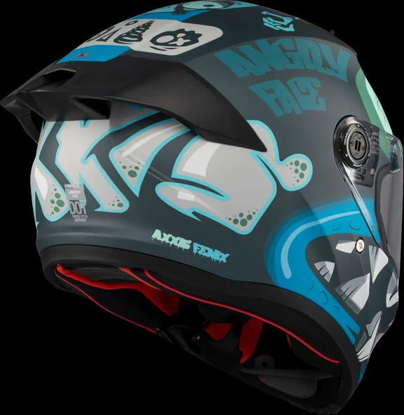 Axxis Fenix Angry Face Mat Mavi - Resim 4