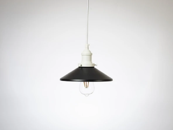 RİOLİGHT RETRO2,RUSTİK MUTFAK,ODA,KOLİDOR,CAFELER İÇİN TEKLİ E27 DUYLU METAL SARKIT AVİZE ÇAP:23CM ürün görseli 1