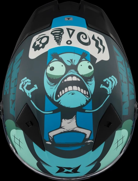Axxis Fenix Angry Face Mat Mavi - Resim 6
