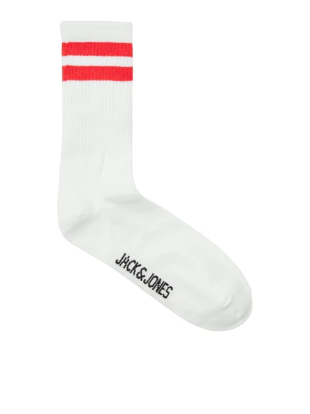 Jack & Jones   JACELI STRIPES TENNIS SOCK Erkek White Çorap - JJ12250739 ürün görseli 1