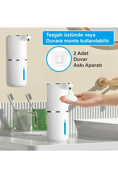 Greentech Sensörlü USB Şarjlı Köpük Sabunluk / GT-SD03 - Resim 4