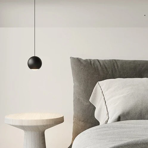 RİOLİGHT MODERN SİYAH 1XE27 DUYLU YATAK BAŞI METAL SARKIT AVİZE ÇAP:20CM ürün görseli 1