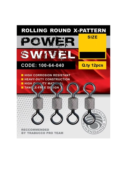 Trabucco Rolling Round X-P Swivel Fırdöndü 12 Adet ürün görseli 1