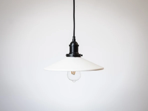 RİOLİGHT RETRO14,RUSTİK MUTFAK,ODA,KOLİDOR,CAFELER İÇİN TEKLİ E27 DUYLU METAL SARKIT AVİZE ÇAP:28CM ürün görseli 1