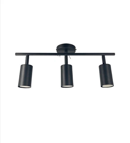 RİOLİGHT LED 1 SPOT,LED AVİZE SİYAH GÖVDE GÜN IŞIĞI LED AMPUL 360 DERECE HAREKETLİ BAŞLIK SPOT ürün görseli 1