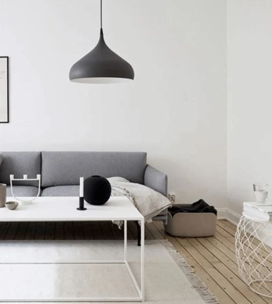 RİOLİGHT MODERN SİYAH ODA,MUTFAK,CAFELER İÇİN TEKLİ METAL SARKIT AVİZE ürün görseli 1