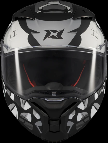 Axxis Fenix Angry Face Mat Siyah Gri - Resim 2