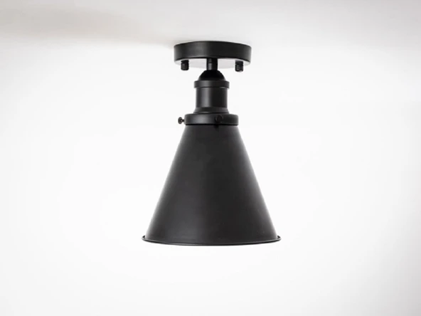 RİOLİGHT RETRO3,RUSTİK,VİNTAGE HOL,MUTFAK,ODA,CAFE İÇİN 1XE27 DUYLU TEKLİ METAL PLOFONYER AVİZE ürün görseli 1
