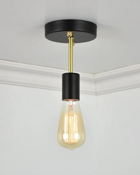 RİOLİGHT RETRO,MODERN,VİNTAGE 1XE27 METAL PLOFONYER AVİZE GÖRSELDEKİ AMPÜL FİYATA DAHİL DEĞİLDİR. ürün görseli 1