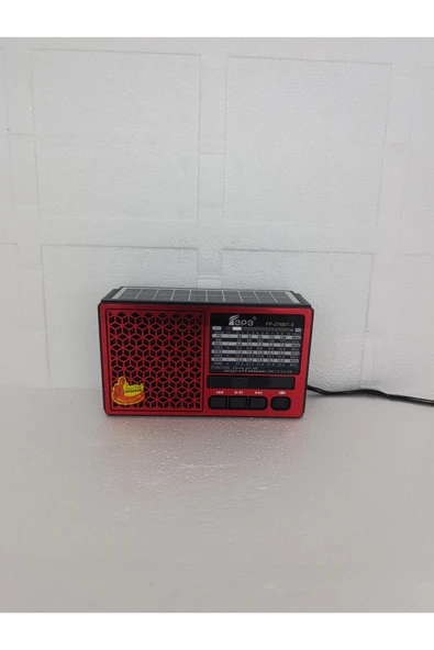 Solar Fm Radyo Bluetooth Hoparlör Mp3 Çalar Usb.Tf.Aux Çalar El Feneri ürün görseli 1