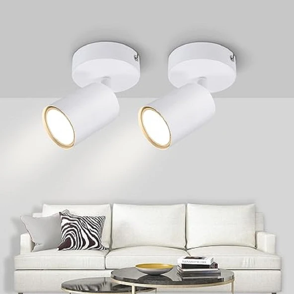 RİOLİGHT MODERN BEYAZ GÜN IŞIĞI TEKLİ METAL SPOT(1ADET FİYATIDIR AMPUL DAHİLDİR) ürün görseli 1