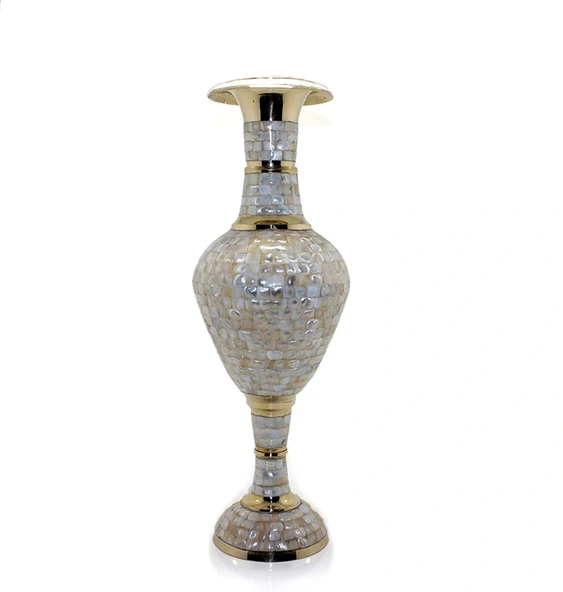 Pirinç Sedefli Vazo 35 Cm Liv1799 ürün görseli 1