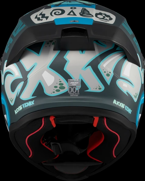 Axxis Fenix Angry Face Mat Mavi - Resim 3