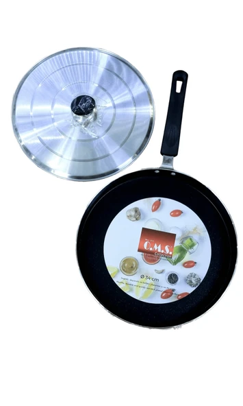 Oms 3739 Metal Kapaklı Gastro Karadeniz Hamsi Balık Börek Tavası 34x5cm ürün görseli 1